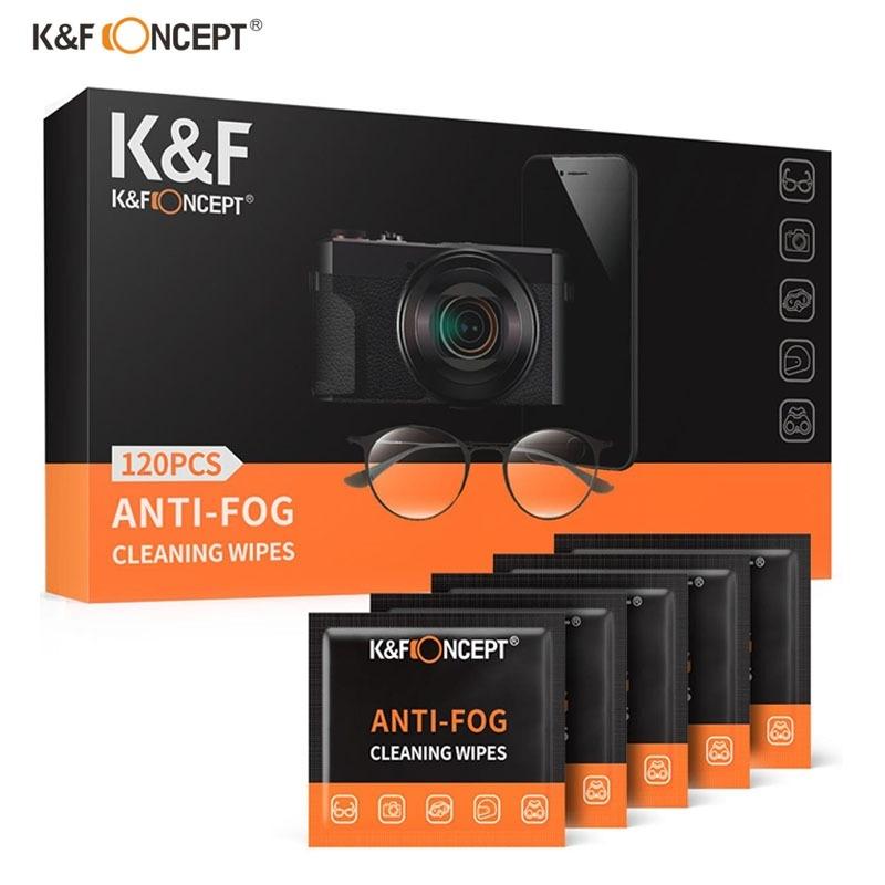 K&F CONCEPT KF08.036 ANTI-FOGGING WIPES 120PCS_TP