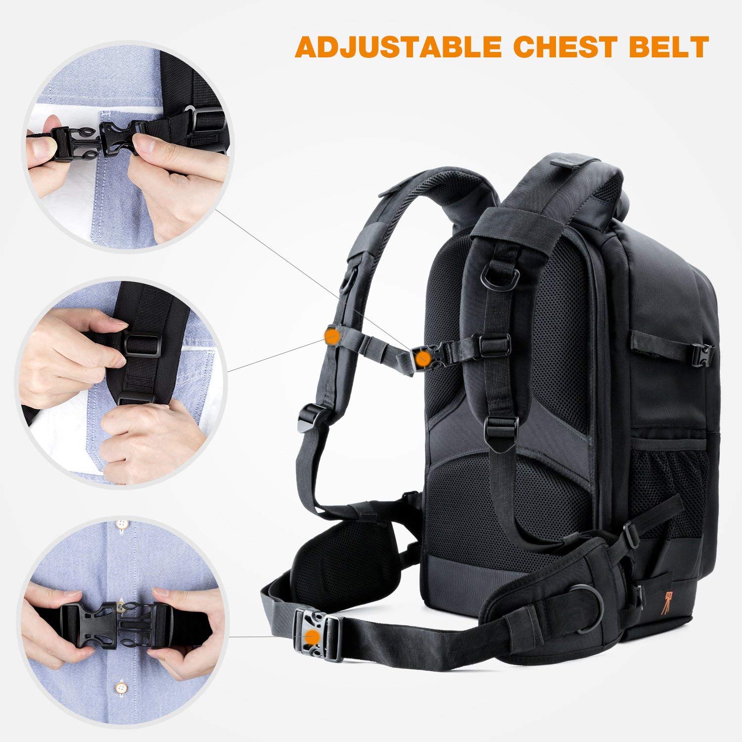 K&F Concept 13.025 DSLR Camera Backpack Laege Grey_TP