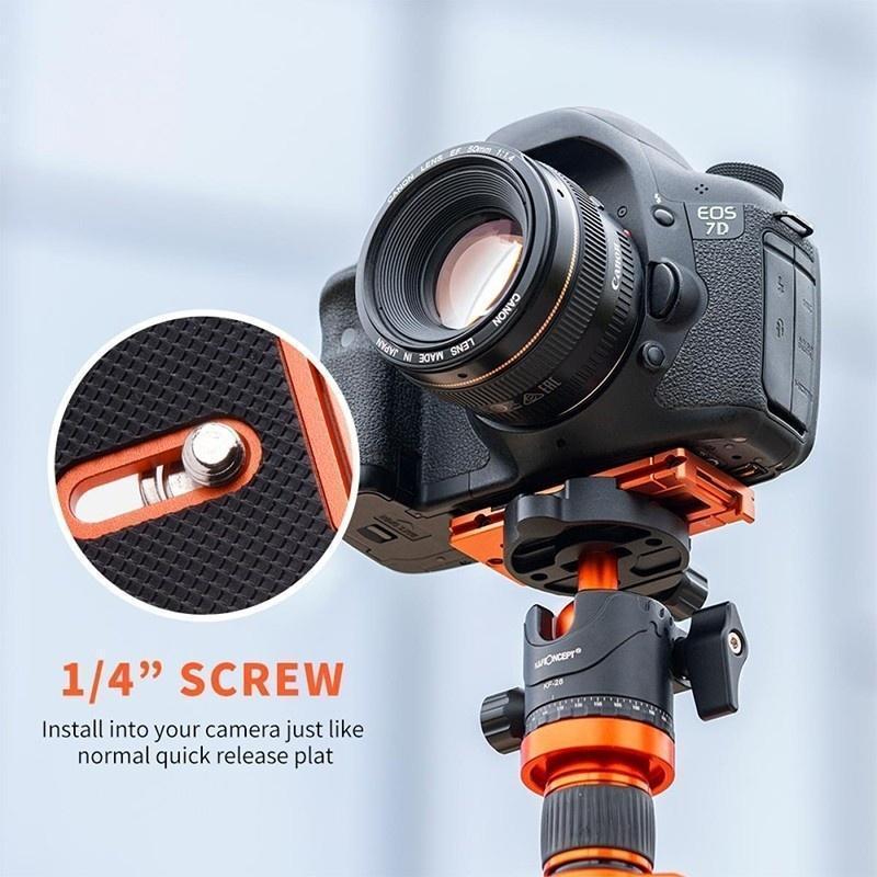 K&F Concept ARCA SWISS QUICK RELEASE PLATE FOR CAMERA AND SMARTPHONE_TP