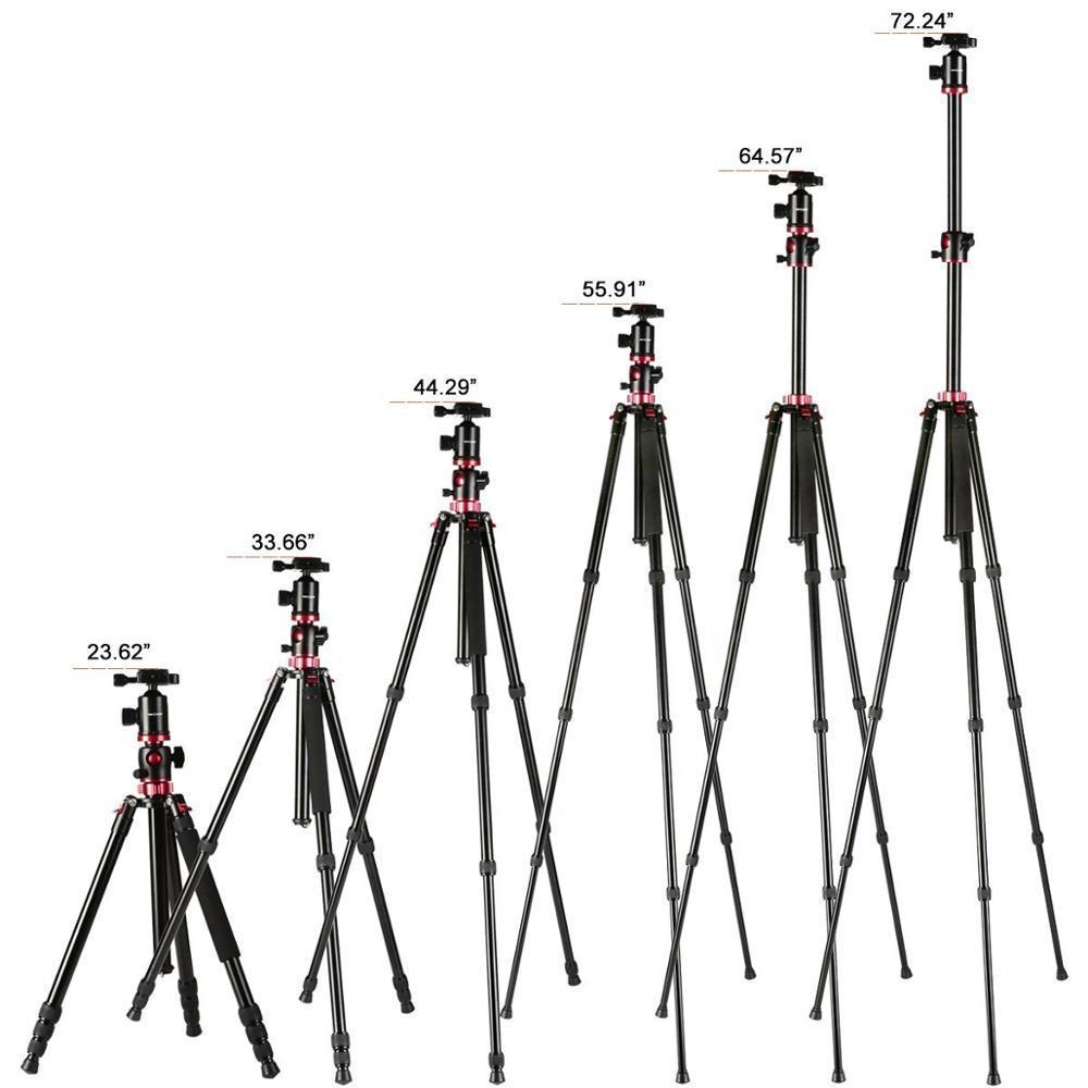 TRIOPO Tripod PMT-2504X8.C+D-2A Carbon Fiber Adjustable Tripod - Image 4
