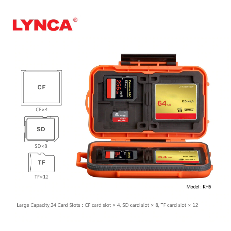 กล่องใส่การ์ด LYNCA MEMORY CARD BOX KH6 Y