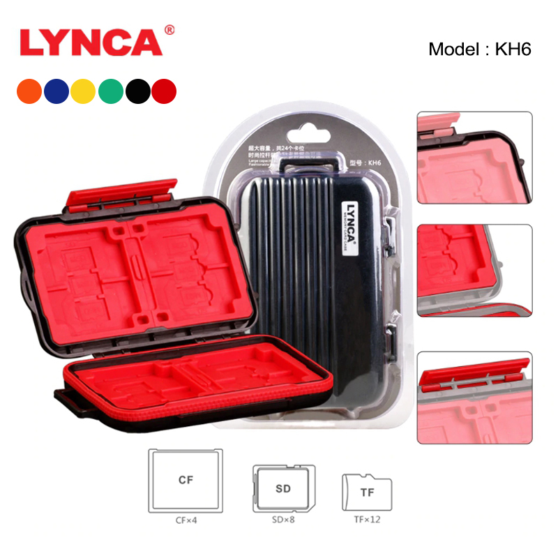 กล่องใส่การ์ด LYNCA MEMORY CARD BOX KH6 Y