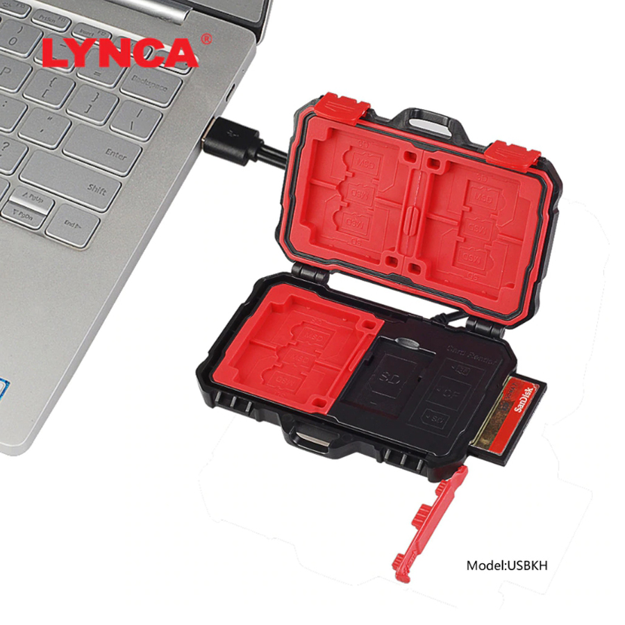กล่องใส่การ์ด LYNCA USBKH MEMORY CARD BOX & Reader_TP
