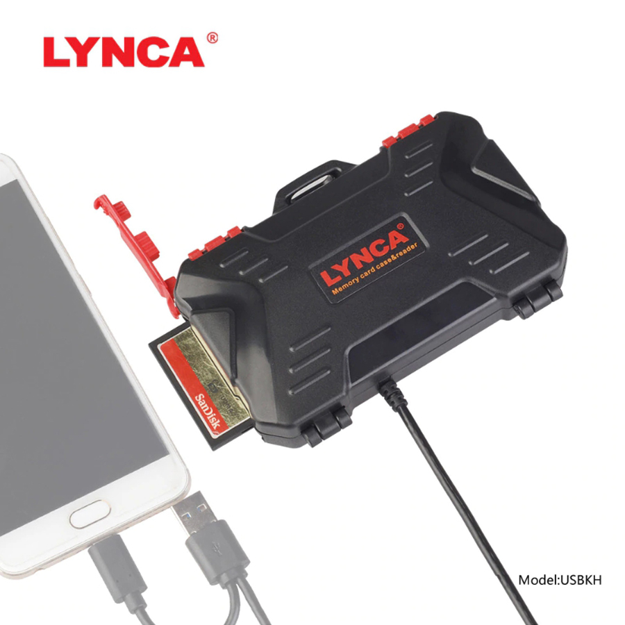 กล่องใส่การ์ด LYNCA USBKH MEMORY CARD BOX & Reader_TP