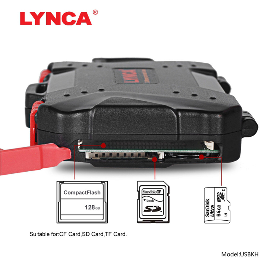 กล่องใส่การ์ด LYNCA USBKH MEMORY CARD BOX & Reader_TP